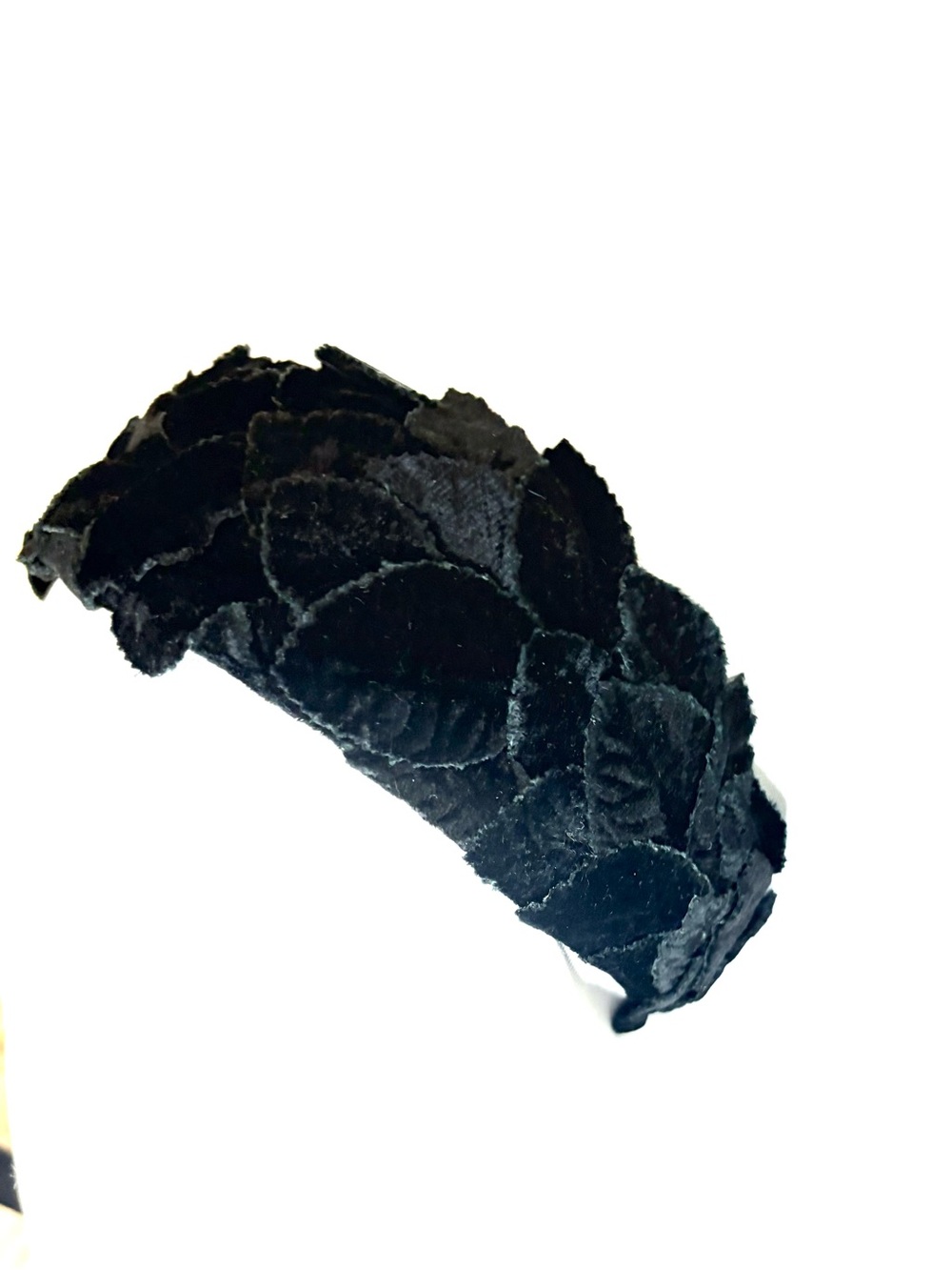 Black Velvet Leaf Headband Jennifer Ouellette Barney’s Hair Accessories